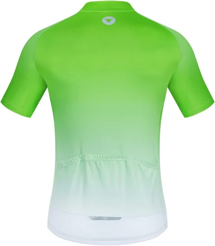 Vista 2 de Cycling Jersey Mens Short Sleeve Bicycle Jerseys Breathable MTB Bike Shirt with 3 Rear Pockets