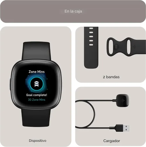 Vista 7 de Fitbit Versa 4 Fitness Smartwatch con Preparación Diaria, GPS, Frecuencia Cardíaca 24/7, Más de 40 Modos de Ejercicio, Seguimiento del Sueño y más