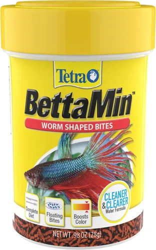 Vista 13 de TetraBetta PLUS Mini Pellets Flotantes, Alimento para Peces con Potenciador de Color Natural, 1.2 onzas