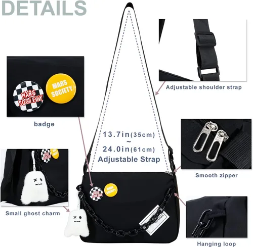Vista 3 de DOB SECHS Bolso bandolera pequeño para mujer, bolso de hombro