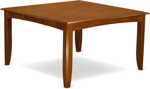 Vista 5 de East West Furniture PFPO5-SBR-C - Juego de mesa de cocina de 5 piezas para 4 personas, incluye una mesa de comedor cuadrada con hojas de mariposa