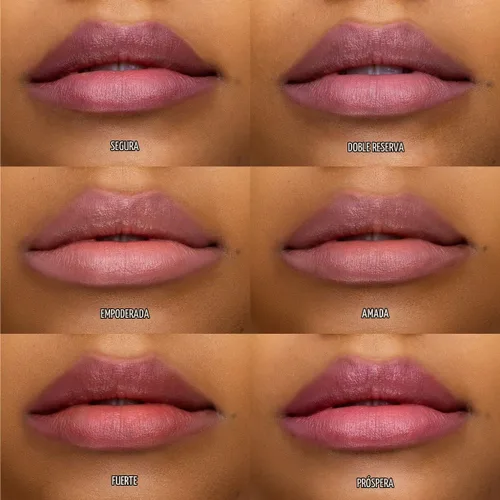 Vista 3 de Lune+Aster Lápiz labial PowerLips: formulado con aceite nutritivo de jojoba, vitamina E y aceite de semilla de girasol, la textura cremosa y ligera