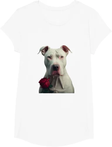 Vista 15 de Dogo Argentino Valentines Day Camiseta, Negro