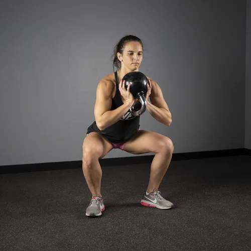 Vista 8 de Valor Fitness Chrome Kettlebells – Solid Cast Iron Kettlebell with Chrome Finish, Strength Training Weight for Swings, Squats, Cleans & Home Gym