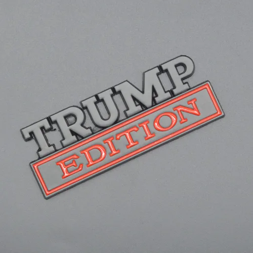 Vista 4 de Universal Trump Edition - Adhesivo de repuesto para automóvil, camión, SUV, compatible con Ford F150, Jeep, Dodger, Chevrolet, insignia para portón
