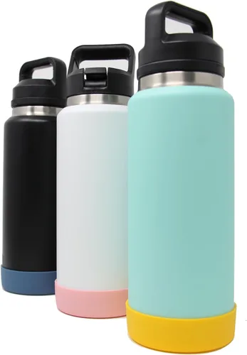 Vista 2 de One MissionX Funda Protectora de Silicona para Botellas YETI de 46oz 36oz 26oz 18/12oz, Botellas Owala de 32oz 24oz y Botellas de Agua Yonder, Funda