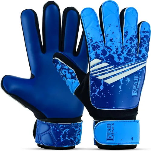 Vista 12 de Guantes de portero de fútbol para niños y jóvenes, guantes de portero de fútbol con agarres fuertes