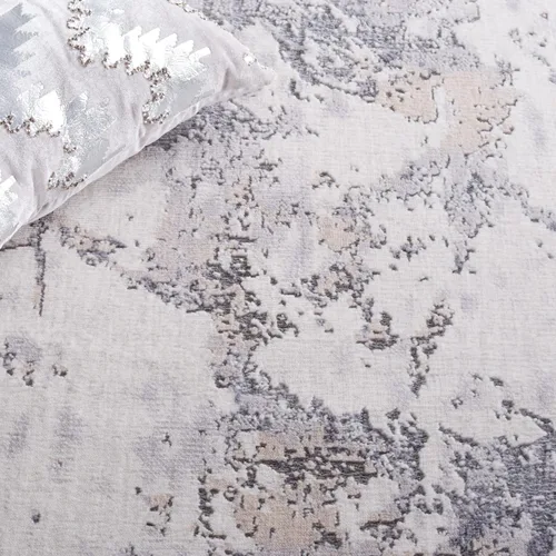 Vista 6 de SAFAVIEH Eternal Collection ETL218A - Alfombra de pasillo, 2 pies 2 pulgadas x 8 pies, marfil y gris, diseño abstracto moderno, no desprende pelusa
