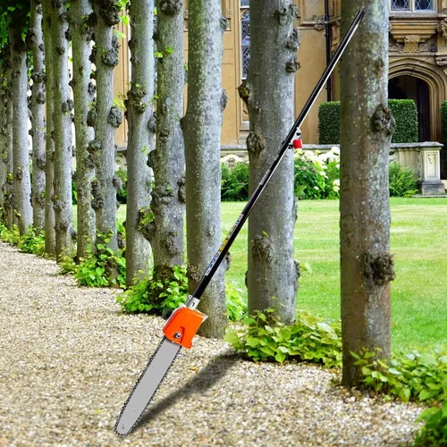 Vista 3 de Accesorio de sierra de poste de 75 pulgadas y accesorio de poste de extensión compatible con kobalt ryobi Greenwork Gtroy-Belt y otro cabezal