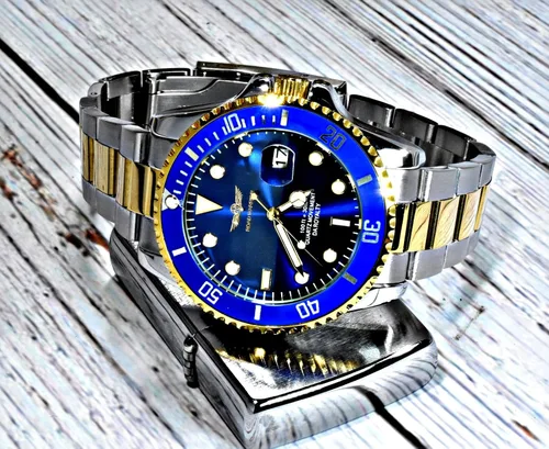 Vista 4 de ROAD WARRIOR Relojes de lujo de cuarzo para hombre, luminosos, cristal de zafiro de acero inoxidable., Mecánico