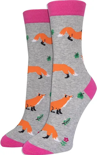 Vista 5 de Calcetines Premium Comfort Fox para mujer 4-10, Zorro