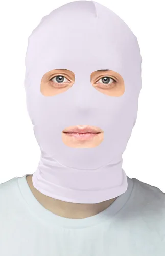 Vista 17 de VSVO Máscara de capucha Zentai con ojos abiertos y boca