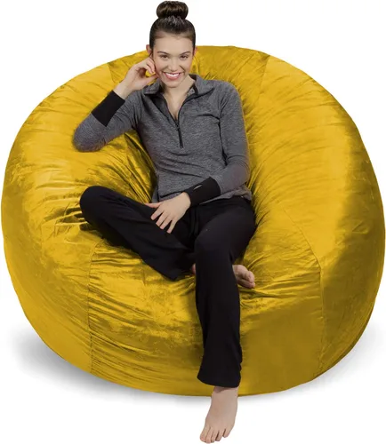 Vista 9 de [Usado] Sofa Sack Funda para Silla Puff Solo la Funda, para Adultos y Niños, Sin Relleno, Cómoda y Esponjosa, Funda de Repuesto para Silla Puff