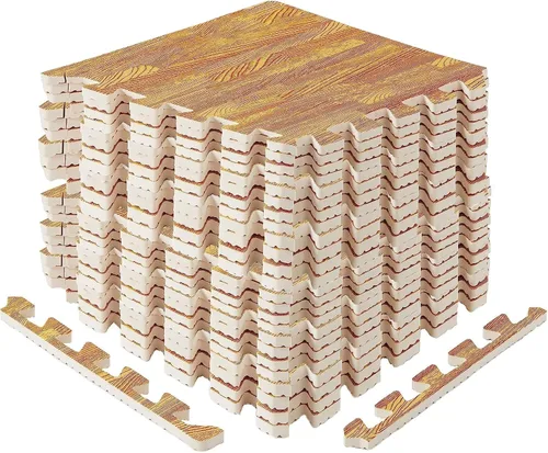 Vista 14 de Yes4All Alfombrillas Entrelazadas de EVA, Baldosas de Suelo tipo Rompecabezas, Acolchado de Suelo de Espuma con Borde para Muebles, Espacio