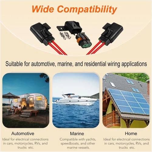 Vista 6 de Conjunto de portafusibles ATO ATC sellado impermeable Kit de cable existente para fusibles ATO ATC (paquete de 6)