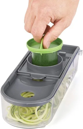 Vista 26 de Prepworks de Progressive Dicer Spiralizer Veggie Chopper, Blanco