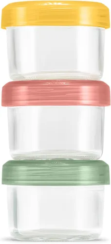Vista 11 de Ello Color Lock Glass Meal Prep Sets Leak-Proof Glass Food Storage Containers with Airtight BPA-Free Plastic Lids, Dishwasher, Microwave, and