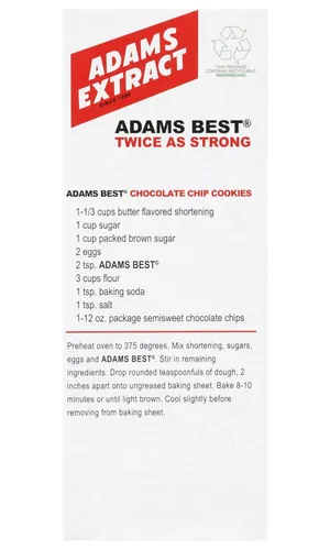 Vista 7 de Adams Best Extract, sabor vainilla, sin gluten, botella de vidrio de 1.5 onzas líquidas (paquete de 3)