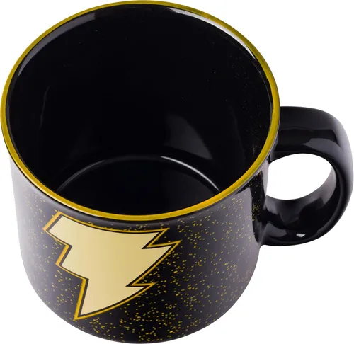 Vista 3 de Silver Buffalo - Taza de café de cerámica estilo cámper de Black Adam de DC Comics, 20 onzas