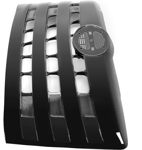 Vista 5 de HECASA Parrilla de parachoques delantero compatible con 2011-2018 Hino 238 258 268 338 Parrilla principal horizontal billet pintado negro