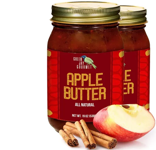 Vista 16 de Green Jay Gourmet Mantequilla de manzana - Untable de fruta 100% natural, sin gluten - Untable de manzana con manzanas, canela y especias