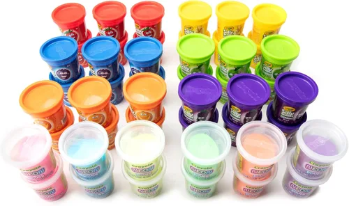 Vista 4 de Crayola Masa perfumada paquete de 48 – Recuerdos de fiesta y juguetes para niños, juego de masa Crayola no tóxica para diversión creativa, 6