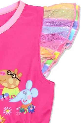 Vista 4 de Peppa Pig Camisón de fantasía para niños pequeños y niñas, Rosado