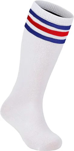 Vista 7 de Zando Calcetines de fútbol para niños, hasta la rodilla, para jóvenes, béisbol, fútbol, sóftbol, niños y niñas, de algodón suave sobre