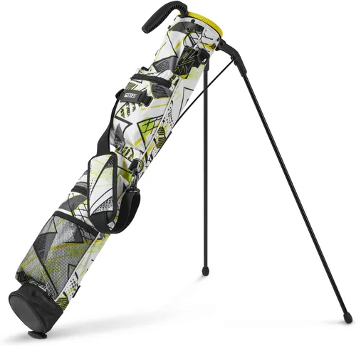 Vista 8 de Golf Stand Bag, 2 Way Dividers Golf Bag, Sunday Golf Bag Lightweight Par 3 Golf Bag, Pitch and Putt Youth Golf Bag with Multiple Storage Pockets for