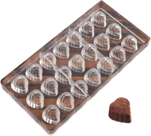 Vista 11 de Grainrain molde de chocolate de policarbonato, molde de barra de chocolate de policarbonato en forma de corazón, regalo para el día de San Valentín 1