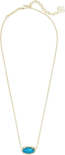 Vista 2 de Collar con dije Kendra Scott Elisa para mujer, joyería de moda, chapado en oro de 14quilates