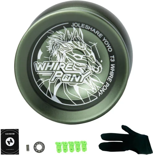 Vista 8 de LIXADA Yoyo Ball Aleación de aluminio con rodamientos sensibles y no respondentes+cuerda Yoyo+guante, juego de bolas de yoyo profesional portátil