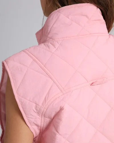 Vista 3 de Gacaky Chaleco ligero para mujer, con cuello alto, sin mangas, acolchado, abrigo de invierno cálido