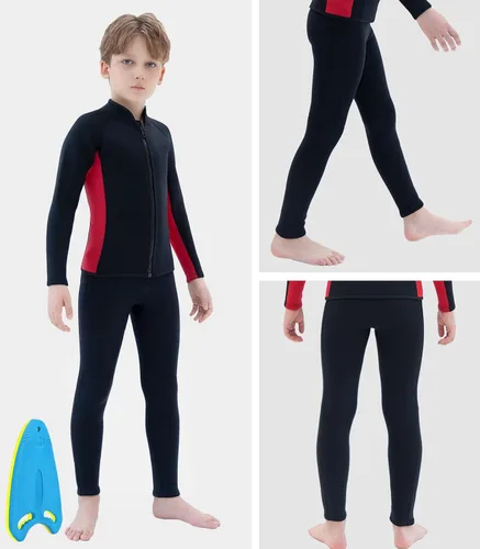 Vista 3 de Wetsuit Pants for Kids Boys Girls and Youth 3mm Neoprene Children Wet Suits Adjustable Bottoms Keep Warm in Cold Water to Swimming Workout Scuba