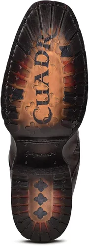 Vista 9 de Cuadra Botas urbanas para hombre en piel bovina con cremallera marrón
