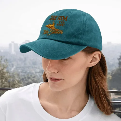 Vista 5 de Baseball Caps Take Him to The Train Station Dad Hat for Men Vintage Hats Adjustable
