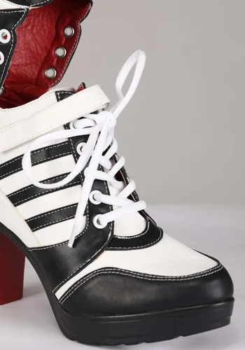 Vista 5 de Botas de disfraz de tacón alto arlequín para mujer