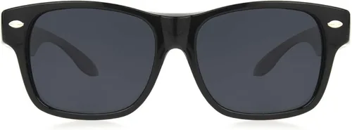 Vista 2 de Dioptics Solar Shield Lakewood se adapta sobre lentes de sol rectangulares