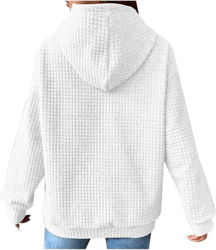Vista 118 de SHAOBGE Sudaderas con capucha de gran tamaño para mujer, sudaderas con capucha para entrenamiento, suéteres casuales y cómodos trajes de moda
