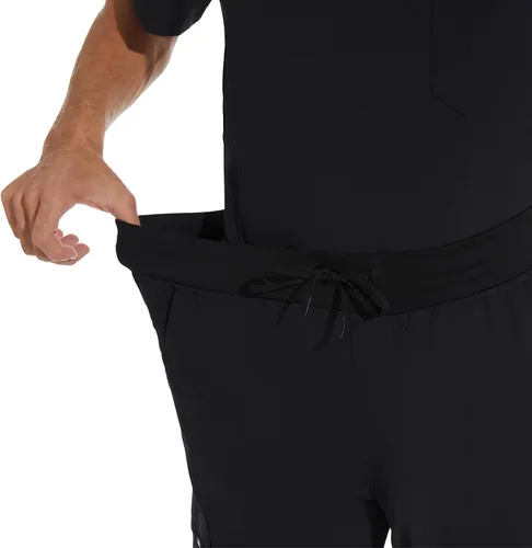 Vista 7 de COZYFIT Pantalones médicos para hombre, pantalones ajustados con 5 bolsillos, cintura de yoga, antiarrugas para hombre