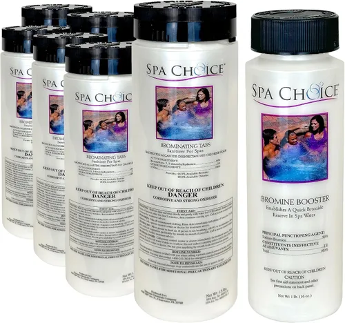 Vista 8 de SpaChoice 472-3-3001A Tabletas de bromo para bañera de hidromasaje de spa, 1.5 libras, con bromuro de sodio de 1 libra