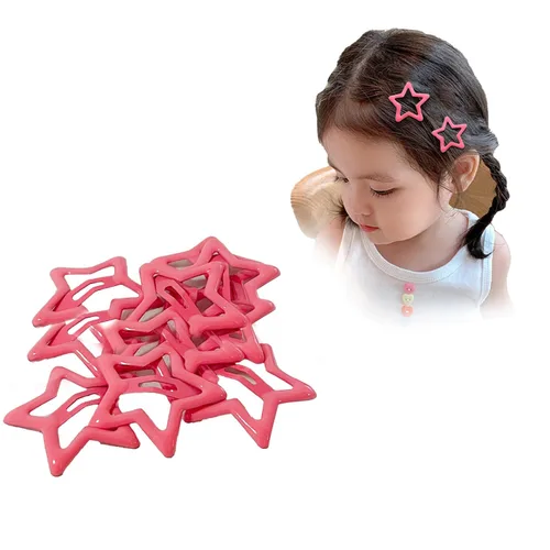 Vista 8 de Pinzas para el pelo Y2k pequeñas Kawaii antideslizantes con estrellas para el cabello, accesorios para mujeres