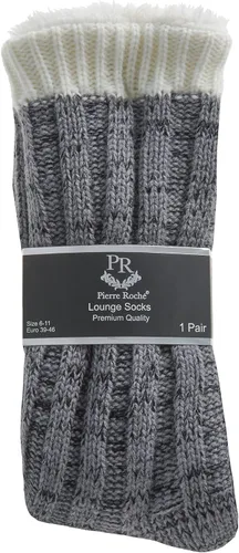 Vista 2 de Pierre Roche 40B445 - Calcetines de punto suave con forro polar para hombre