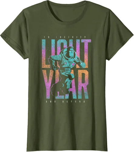 Vista 46 de Disney Pixar Lightyear Buzz Lightyear To Infinity And Beyond Camiseta, Negro