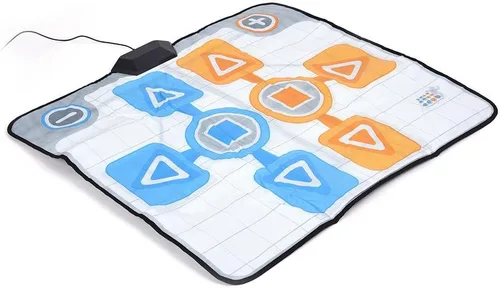 Vista 7 de Alfombrilla de baile doble persona antideslizante Dance Pad Mat Dance Active Life Pad Controller con USB Dancing Step Pads a PC para Wii Console Game