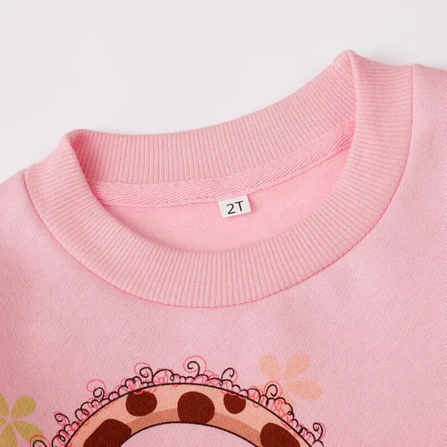 Vista 62 de Sudaderas para niñas pequeñas, cuello redondo, sin botones, de manga larga, para invierno, casual, ropa 2T-7T, Dinosaurio