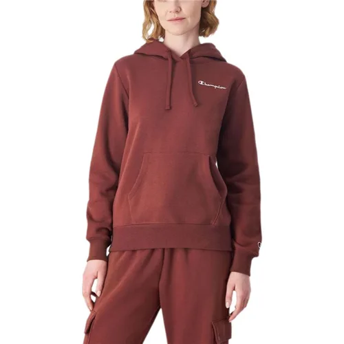 Vista 2 de Sudadera con Capucha Mujer Champion Marrón