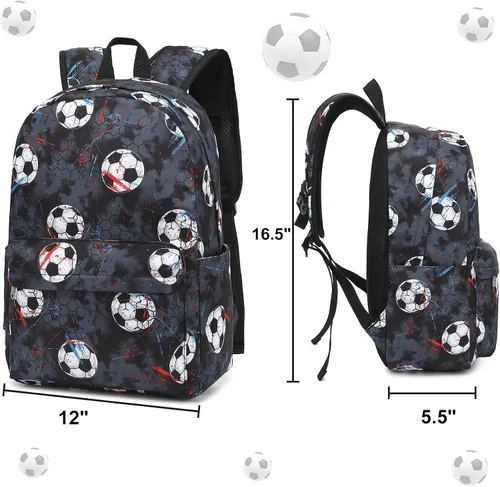 Vista 27 de CAMTOP - Conjunto de mochila y lonchera con estampados divertidos para niños de preescolar y primaria), Y0058-2