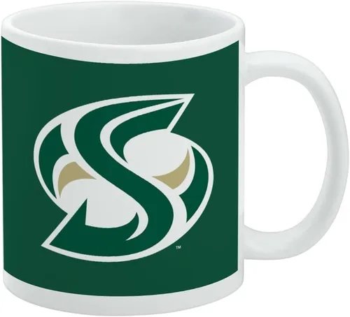 Vista 385 de Taza de cerámica con el logotipo principal de la Universidad Rider, taza de regalo novedosa para café, té y bebidas calientes, 11oz, blanca