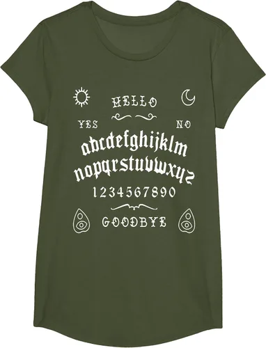 Vista 21 de Camiseta inspirada en la tabla Spirit Board Ouija Asphalt Grey